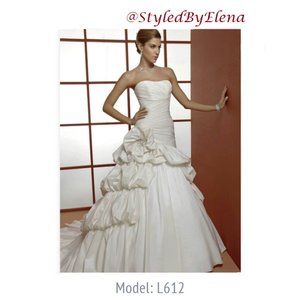 Demetrios OreaSposa White Gown (Style # L612)